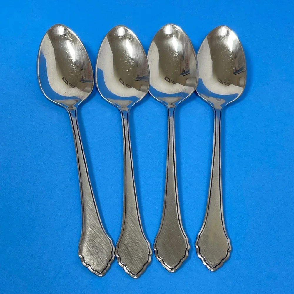 4 Oneida Summer Mist Autumn Glow Teaspoons 6